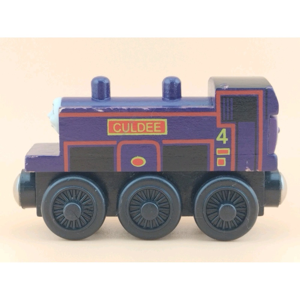 Thomas Wooden Railway Purple Culdee 2 Faces Vintage 2003